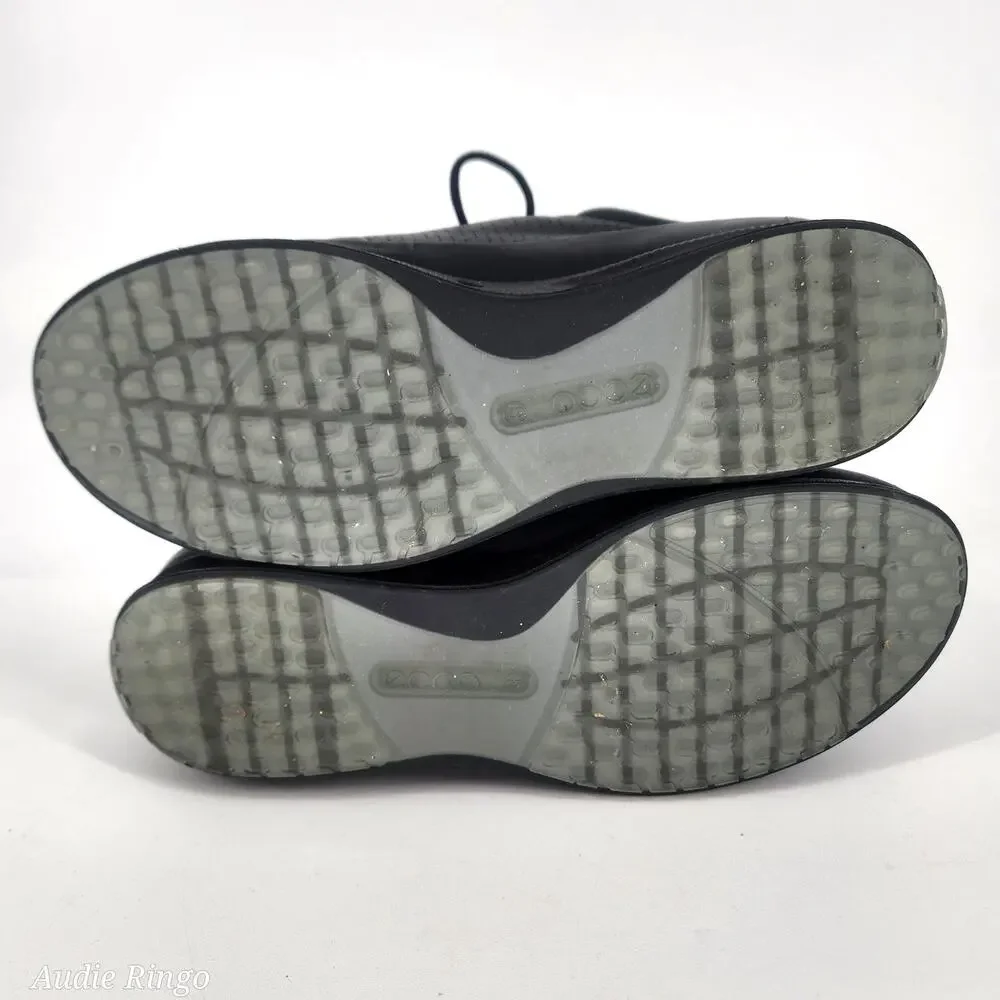 ECCO Black Leather Lace-Up Comfort Walking Shoes Women’s EU 37 US 6